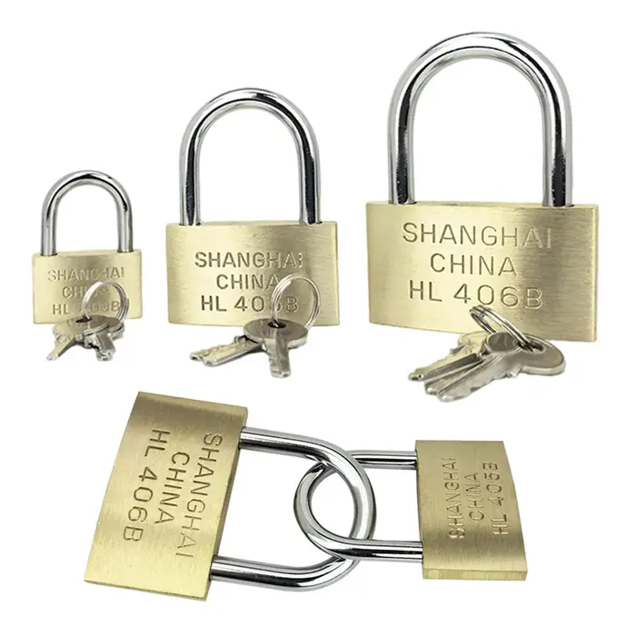 Cadenas en cuivre petites serrures pour casier à bagages matériel d'amélioration de l'habitat 20mm 25mm 30mm 40mm 50mm comprend 3 clés