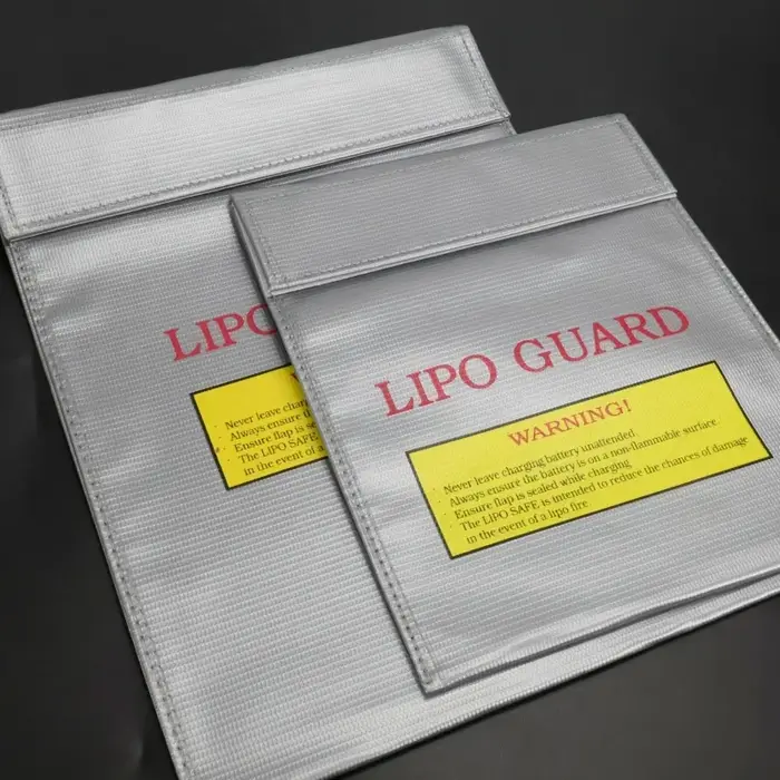 Sac ignifuge et anti-explosion pour batterie au lithium 18x23cm 30x23cm