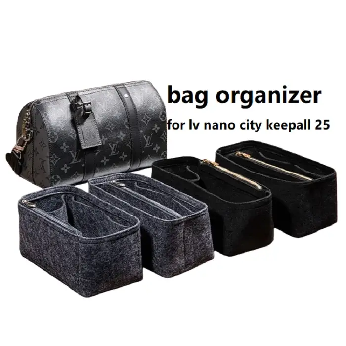 Organisateur de sac en feutre couleur personnalisée pour sac de voyage LV City Keepall 25 Nano Xs - Accessoire pour bagages et sacs