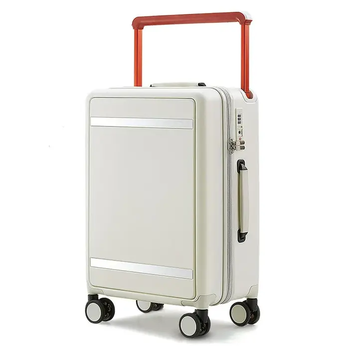 Valise de voyage à roulettes, cadre en aluminium de grande capacité, 20 pouces, bagages de cabine