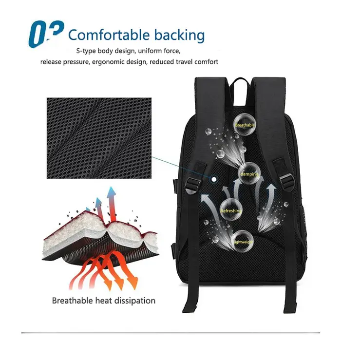 Sac à dos étanche pour appareil photo de grande capacité
