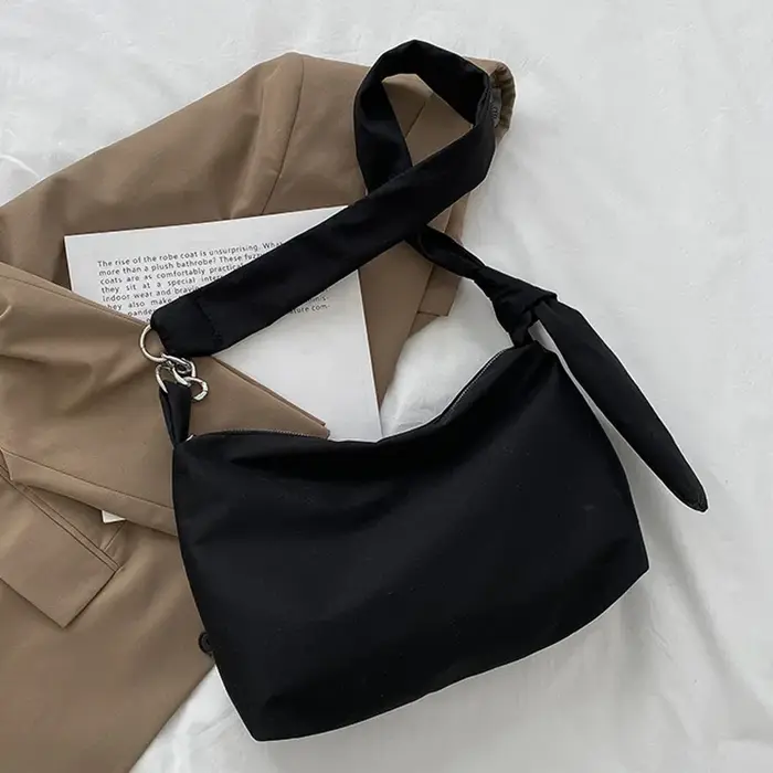 Sac à bandoulière noir pour femmes et filles