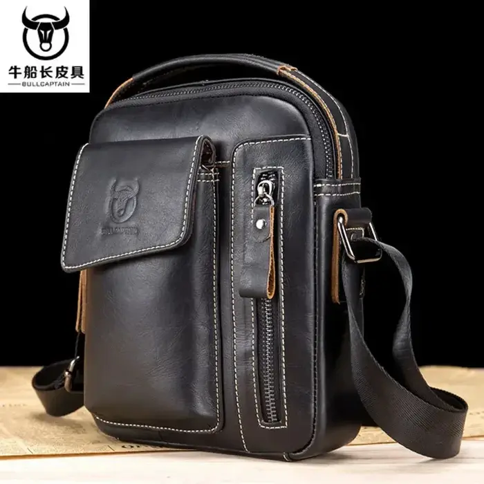 Sac à Main à Bandoulière en Cuir de Vache group pour Homme