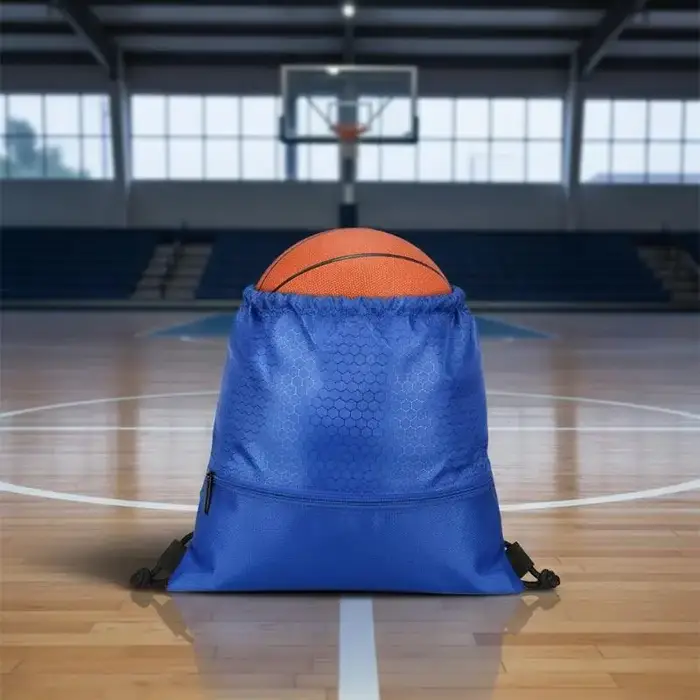 Grand sac à dos de sport avec cordon de serrage pour le basketball et le yoga