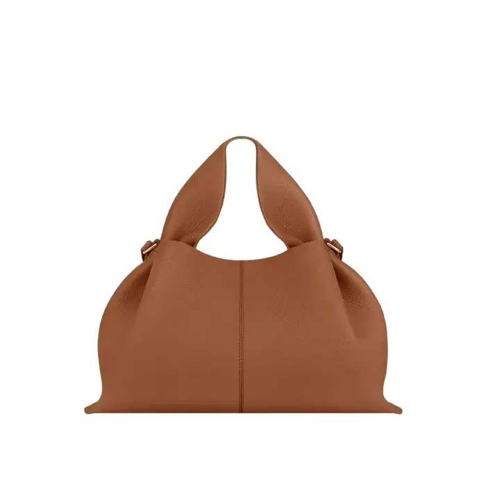 Sacs à boulettes en cuir de luxe pour femmes, sac à bandoulière polyvalent de couleur unie pour Shop