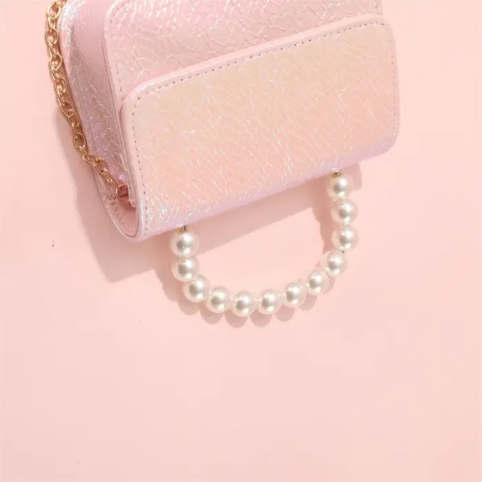Sac à main avec chaîne de perles pour femmes