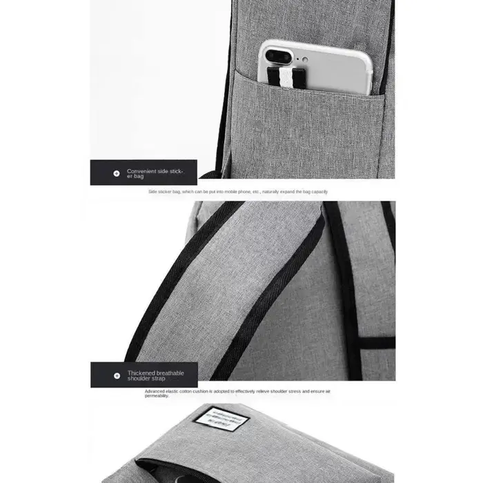 Sac à dos minimaliste pour hommes à la mode sac à dos polyvalent grande capacité école étudiant ordinateur sac de voyage lavable unisexe sac à dos