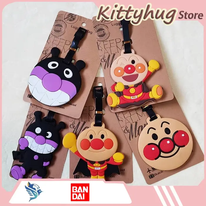 Étiquette de bagage Anpanman style dessin animé mignon