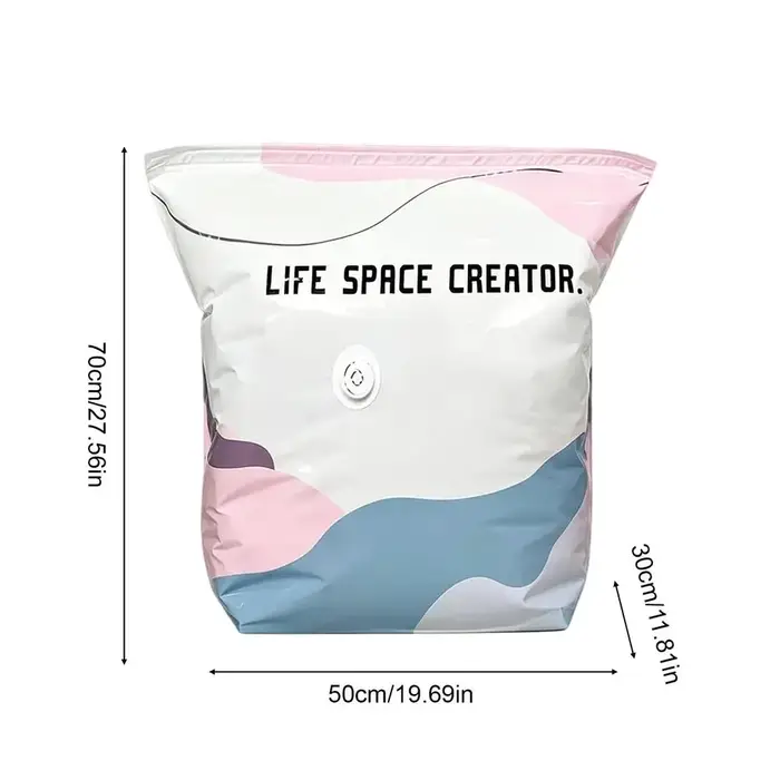 Sac de compression sous vide épaissi, sac sous vide transparent pour couettes, sac de rangement et d