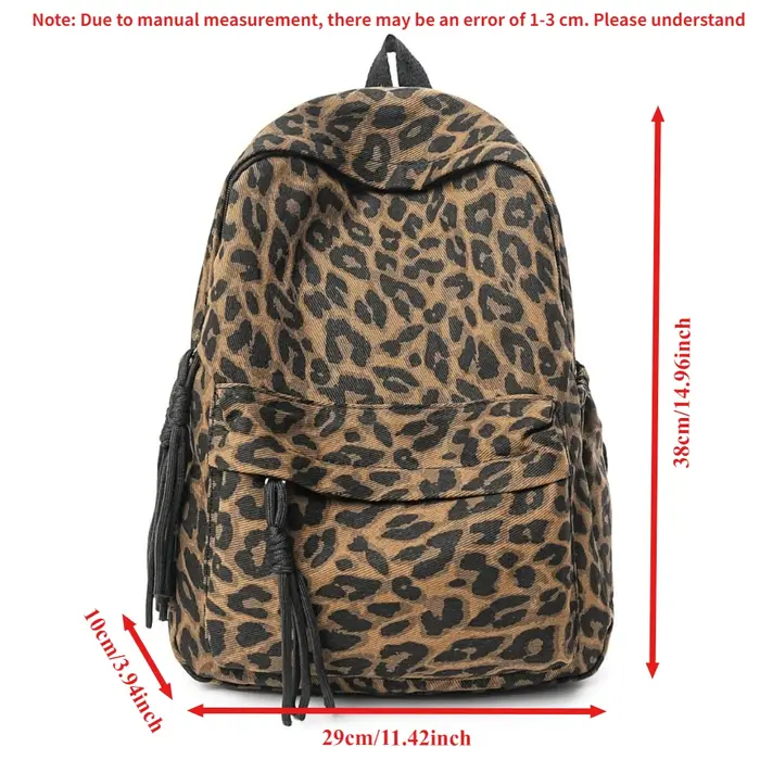 Nouveau sac à dos tendance à imprimé léopard pour femmes