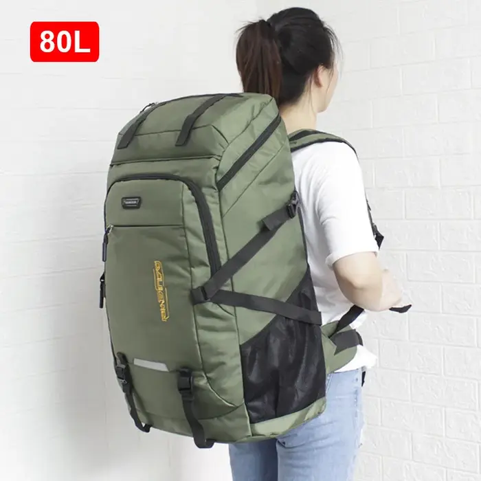 50L/80L voyage sac à dos homme femmes grande capacité classique sac à bagages Sports de plein air Nylon Pack escalade Camping randonnée sac à dos