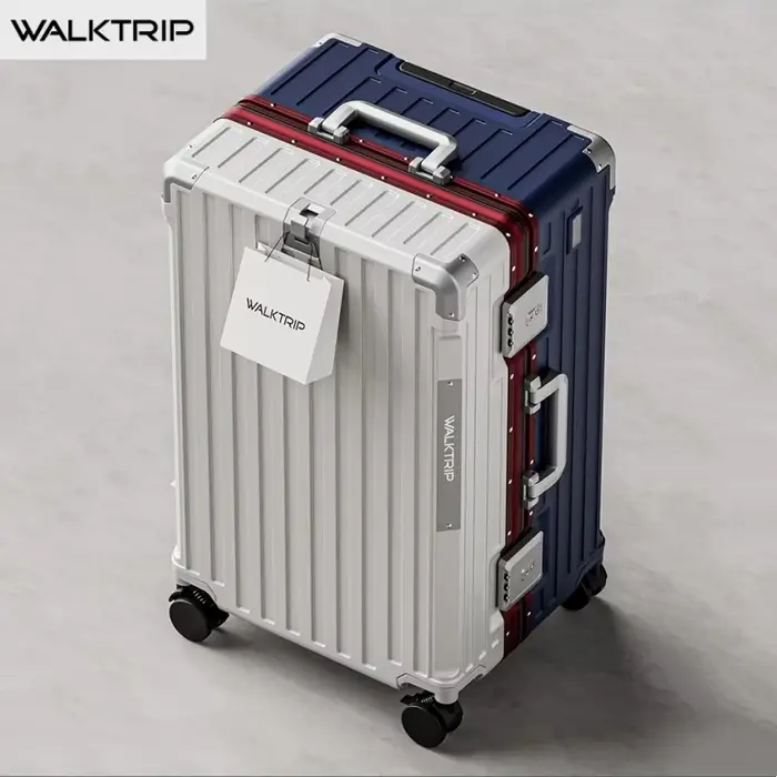 Valise de voyage de luxe, haute qualité, matériau PC épaissi, bagage à roulettes avec cadre en alumi