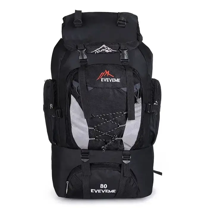 Sac à dos de randonnée imperméable de 80L pour le sport de plein air, la montagne, le camping, la ra