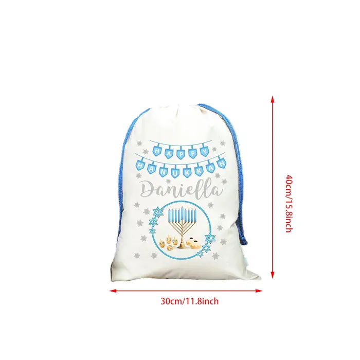 Sac cadeau Hanukkah personnalisé