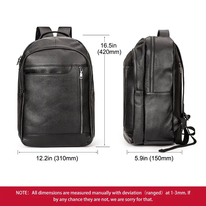 Sac à dos de voyage noir pour hommes
