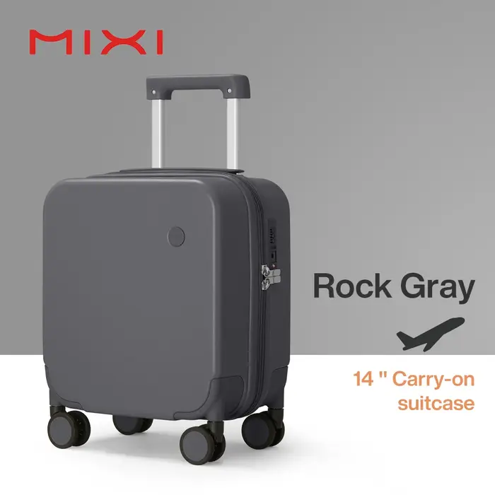 MIXI 14 pouces sous le siège bagage à main léger Mini valise PC petits enfants sac TSA serrure voyag