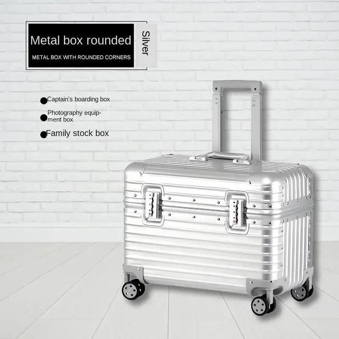 Étui capitaine tout en alliage d'aluminium et de magnésium, valise de cabine pour appareil photo d'a