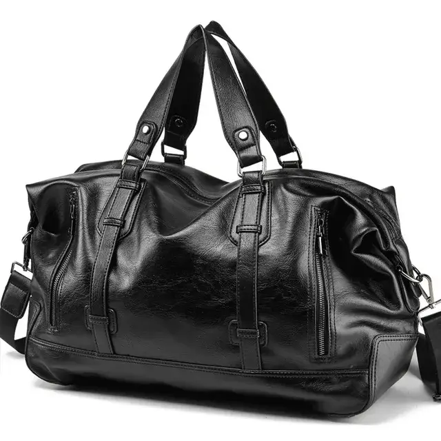 GUMST hommes sac à main en cuir grande capacité sac de voyage hommes sac à bandoulière mâle voyage D