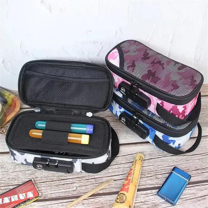 Sac pour tuyaux Anti-odeur, grande capacité, Codelock de voyage, sac Anti-odeur, Kit pour fumer Portable transfrontalier