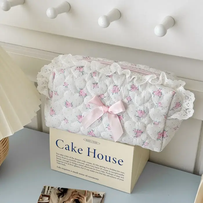 Petite trousse de maquillage et de rangement de voyage pour femmes et filles
