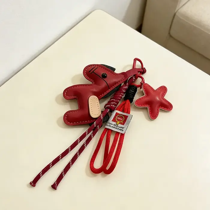 Pendentif de sac de cheval de Style Vintage en cuir PU