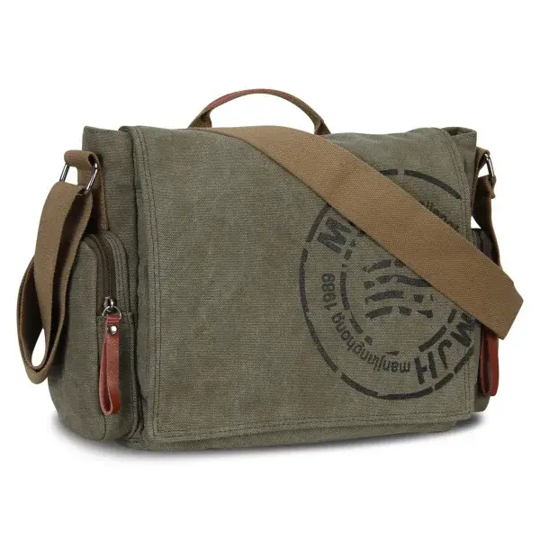 Sacs de messager pour hommes sac à bandoulière en toile mode