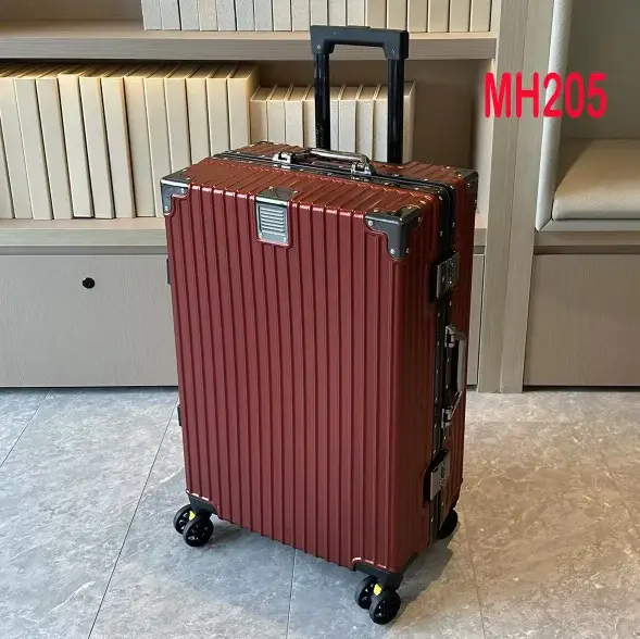 Bagages, valise de voyage, cadre en aluminium, valise, roue directionnelle, boîte durable pour étudi