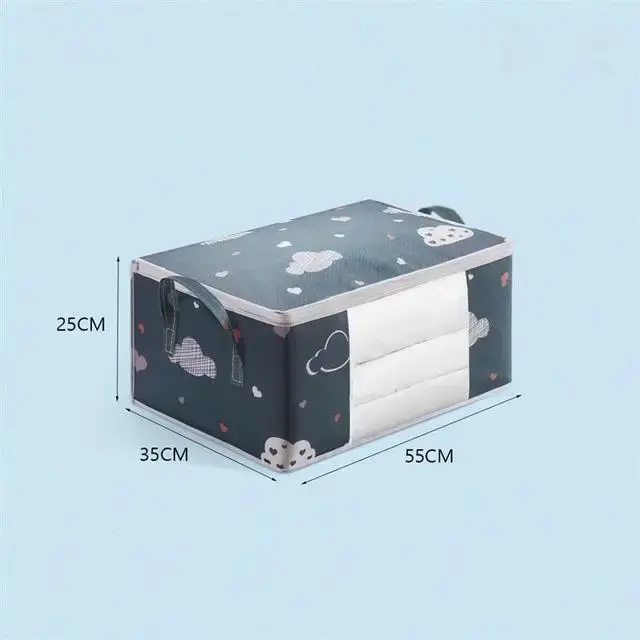 Sac de rangement pour vêtements de grande capacité, évalué avec poignée renforcée, adapté aux couver
