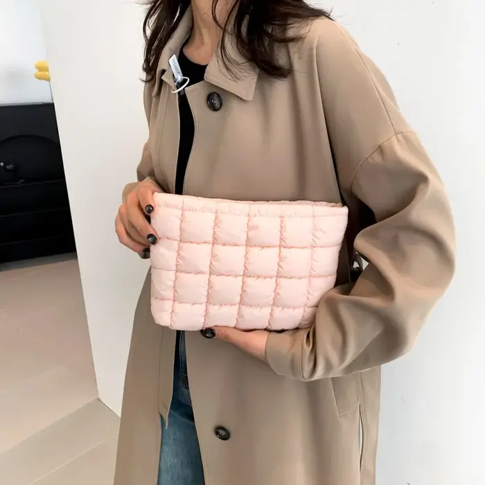 Sac à main carré matelassé pour femme