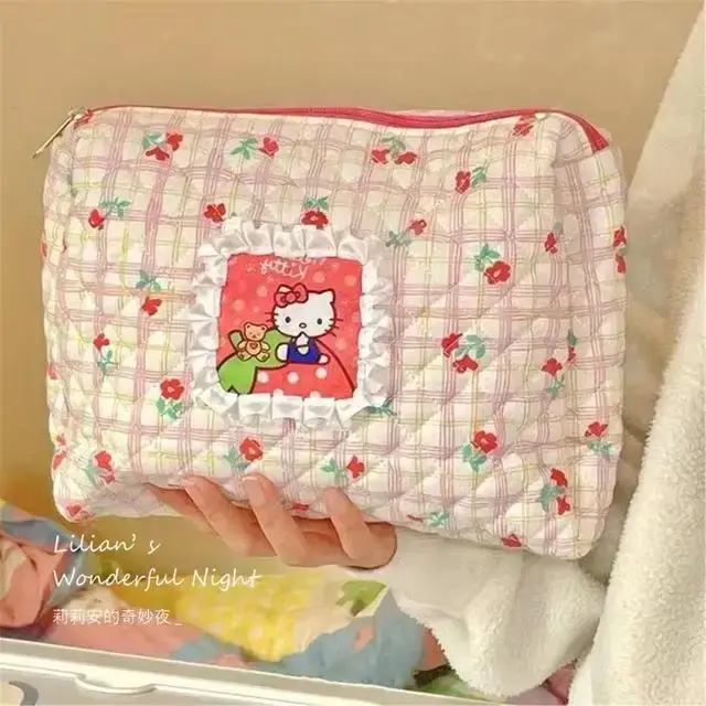 Valise de voyage portable à grande capacité avec mot de passe, motif dessin animé Kawaii Sanrio Hell