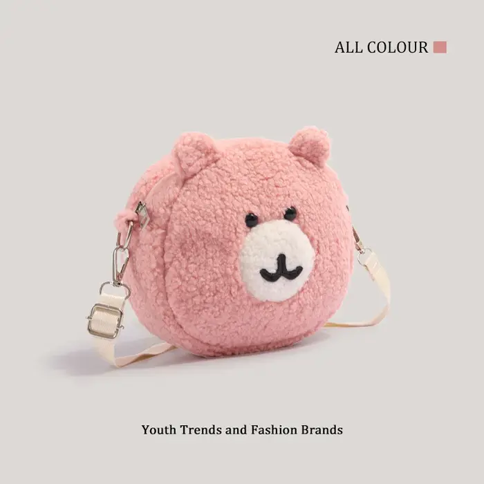 Sac bandoulière mignon en forme d'ours Jiyi au design original pour femme
