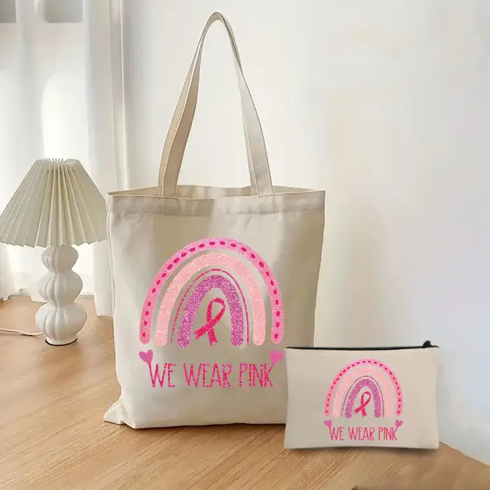 Ensemble de sacs de sensibilisation au cancer du sein rose