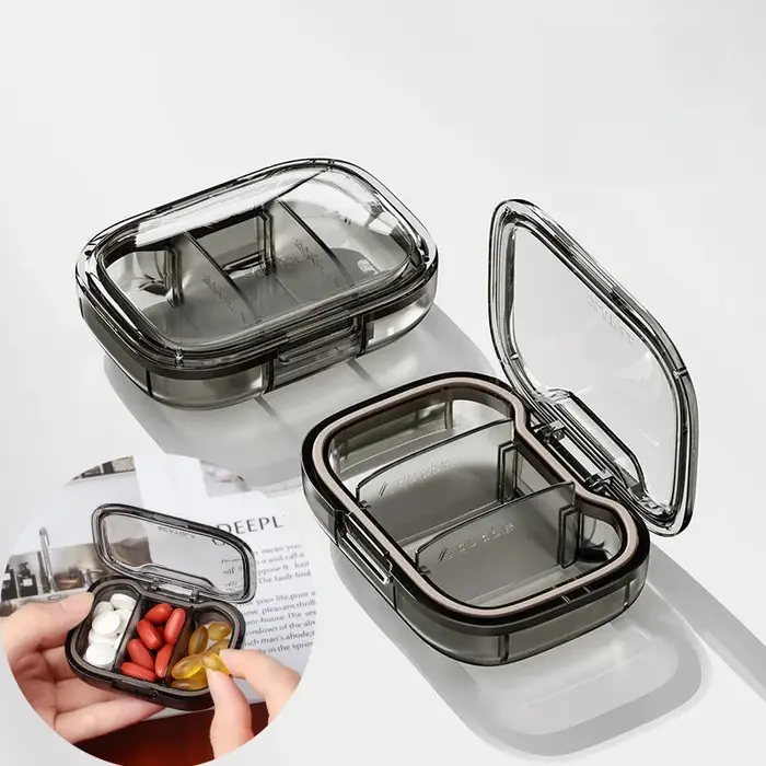 Mini boîtes à pilules médicinales portables de voyage