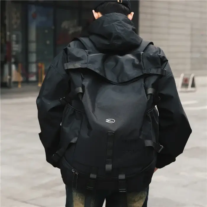 Sac à dos High Street pour hommes et femmes, Streetwear, Sacs de loisirs, Sacs à dos de grande capac