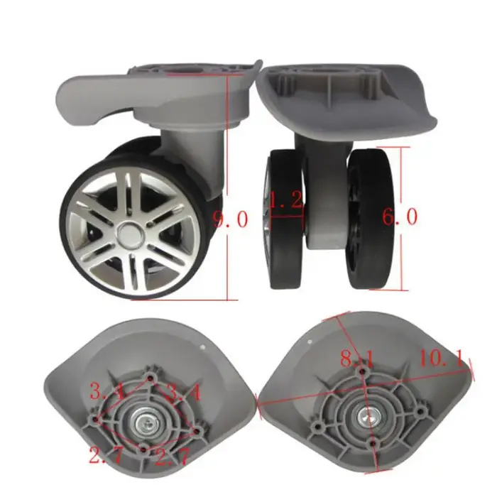 1 paire A19 remplacement bagages roues réparation bricolage accessoires pour valises de voyage bagag