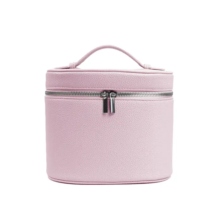 Sac de rangement de voyage portable avec nom personnalisable, sac à cosmétiques amovible avec compar