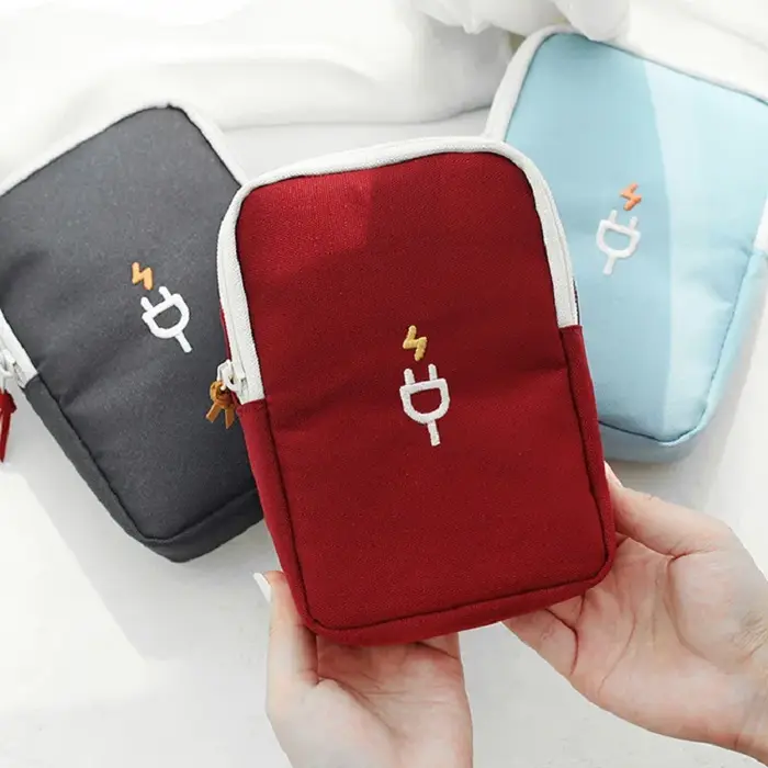 Organisateur de chargeurs de voyage, sac portable pour câbles électroniques, étui de voyage pour gadgets numériques pour cordons, batterie externe, écouteurs, câble USB