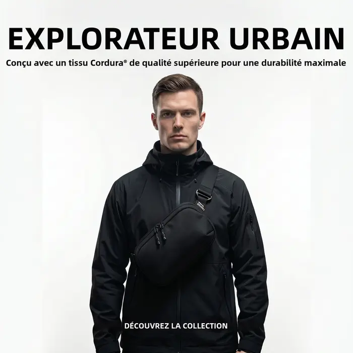 Sac de poitrine à bandoulière 3L
