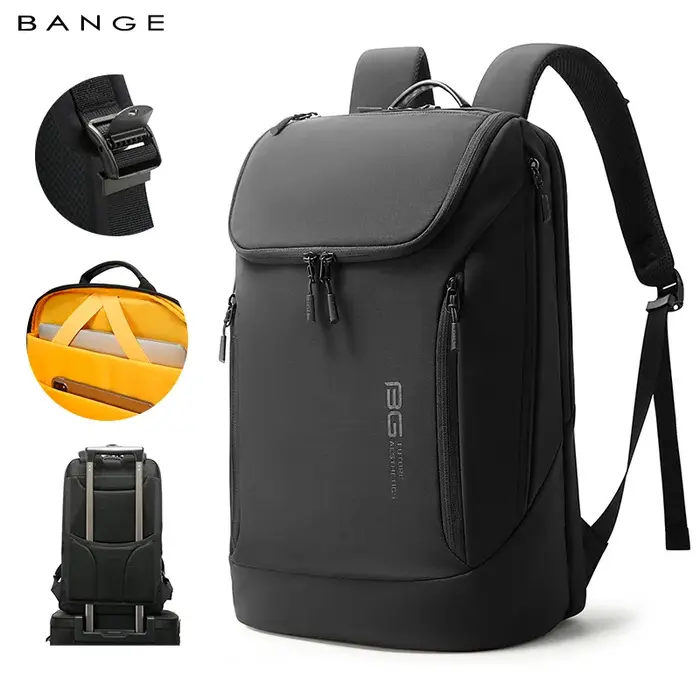 BANGE vente chaude nouveauté doux léger imperméable hommes sac à dos décontracté pour ordinateur por