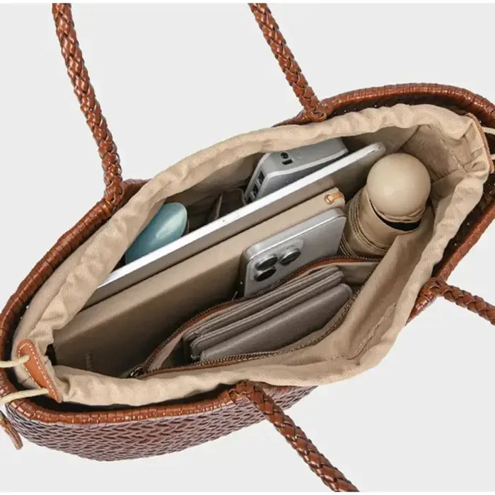 Sac fourre-tout tissé à la main de marque