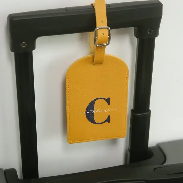 Étiquette de bagage personnalisée avec nom pour valises
