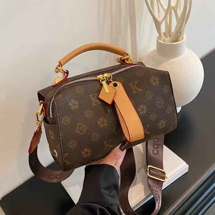 Sac Monogramme Vintage Rigide 2-en-1 Spacieux et Léger pour le Bureau