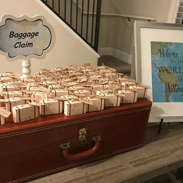 50 pièces valise boîtes à cadeaux Mini