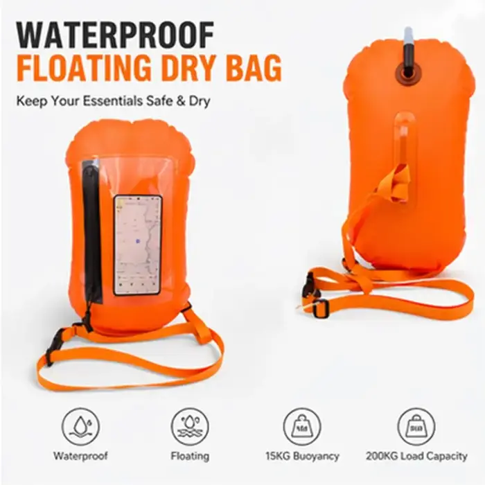 Sac gonflable de sauvetage avec sac de rangement étanche pour sports nautiques