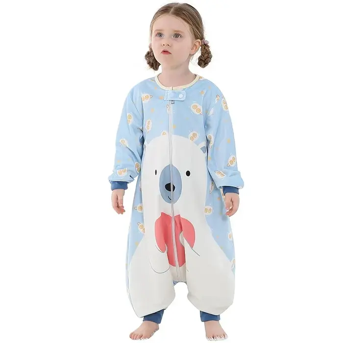 MICHatteign- Sac de Couchage à Manches sulfpour Fille et Garçon de 1 à 3 ans, Couverture Portable, D