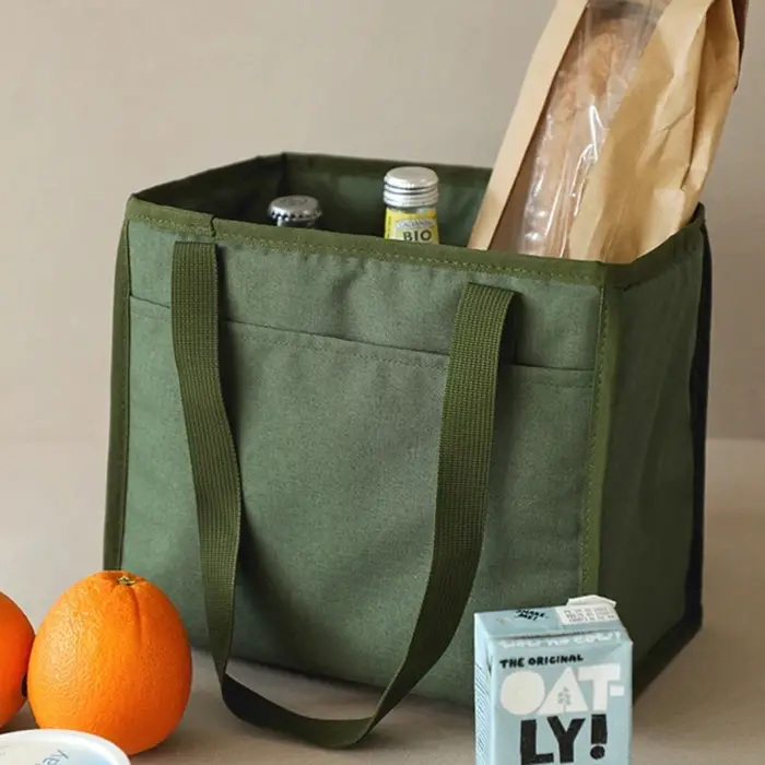 Sac Isotherme Grande Capacité pour Boîte à Bento – Sac de Rangement Alimentaire Zippé pour Femmes – Sac Glacière de Voyage et Pique-nique