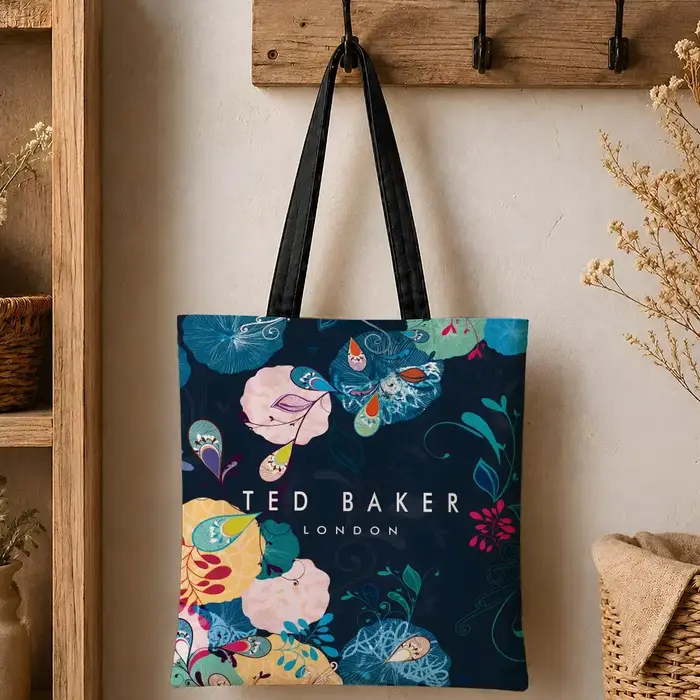 Sacs de rangement tendance T-Ted B-Baker, sac fourre-tout en toile de coton 12/16oz, sac de shopping