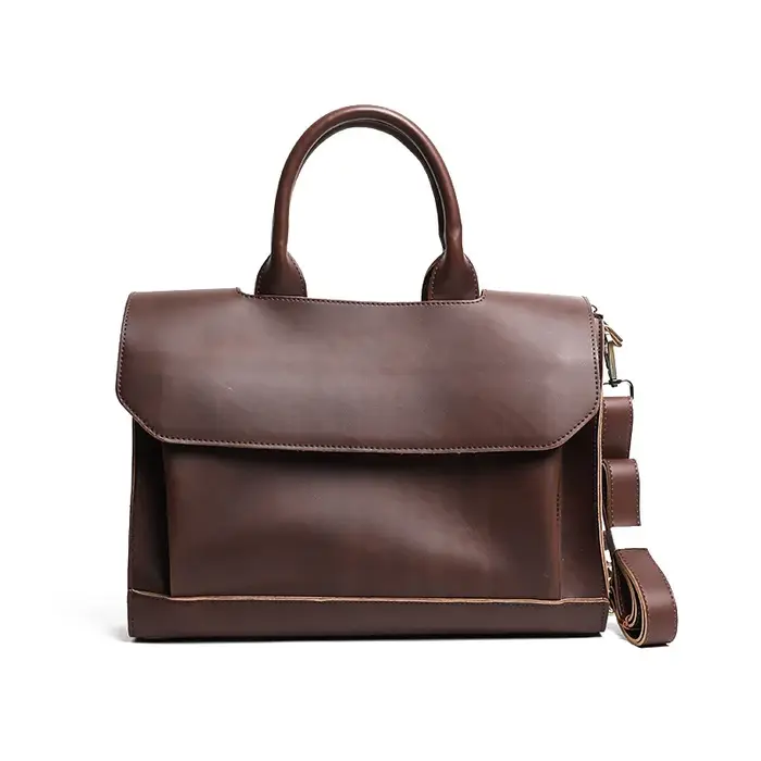 Sac à main Vintage en cuir pour hommes