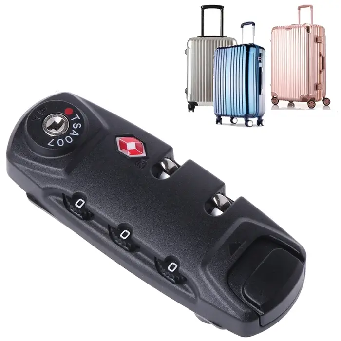 TSA sécurisé 3 chiffres combinaison cadenas serrure bagages valise voyage Code serrure