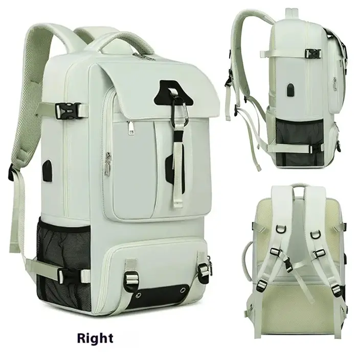 55L sac de voyage de grande capacité pour hommes 15,6 pouces sac à dos de valise pour ordinateur portable sac à dos multifonction imperméable sacs de camping extérieurs